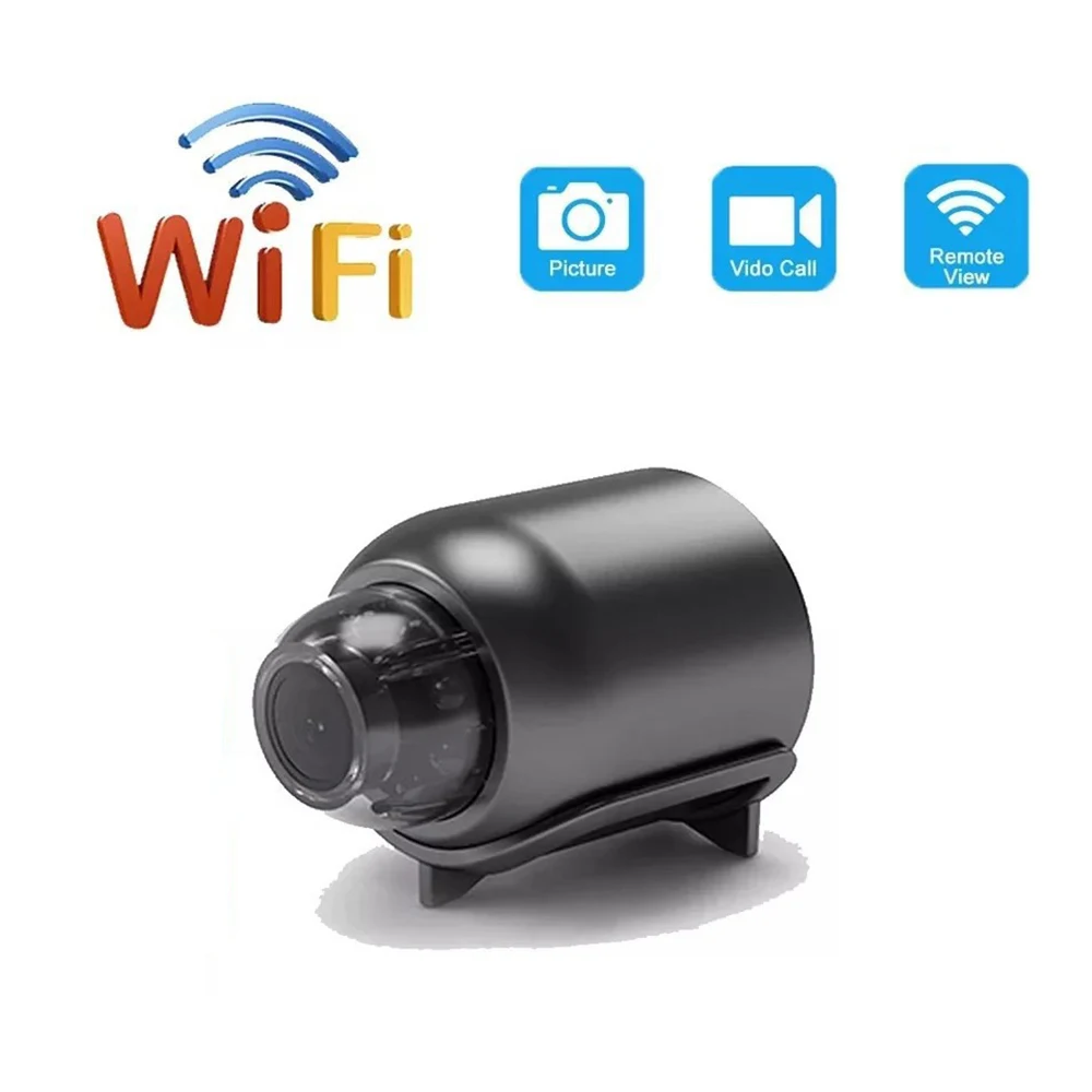 Mini cámara WiFi 720P, Detector de sonido incluido, Control por aplicación para el hogar, oficina, Monitor de bebé Micro USB, captura de pantalla, graba Videos