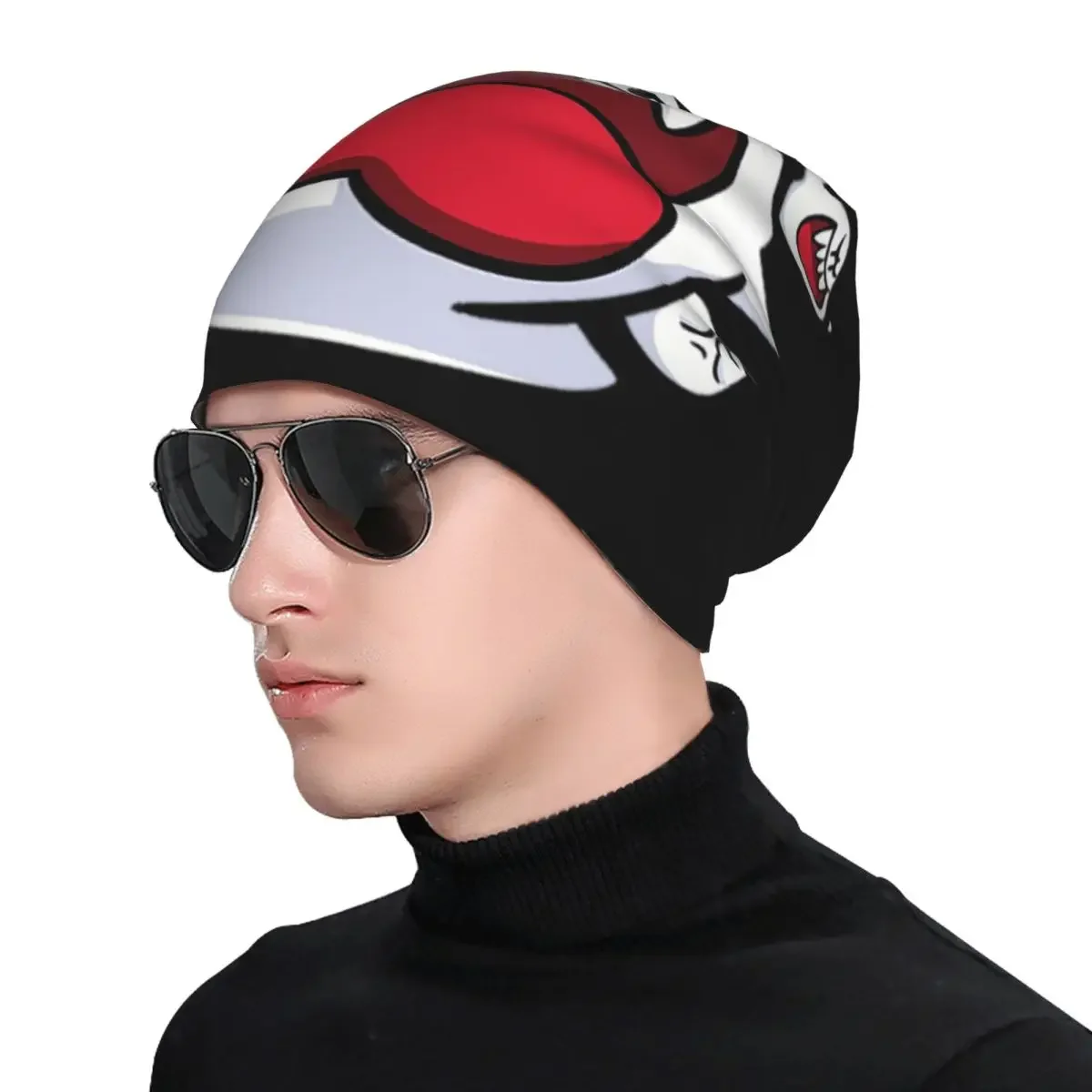 King Boo Warm Knitted Cap Hip Hop Bonnet Hat Autumn and Winter Polyester Material Warm Knit Cap