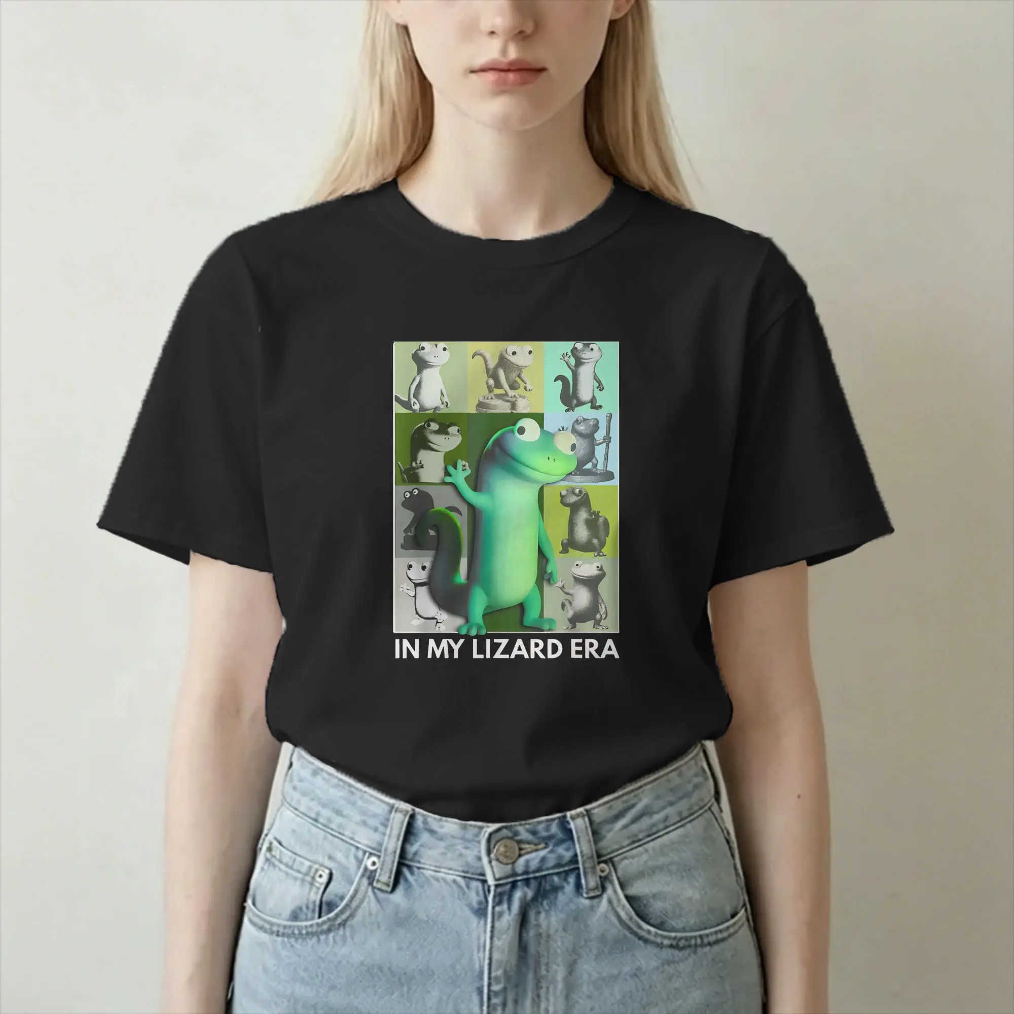 Men Women T-Shirts Hoppers In My Lizard Era – Funny Cartoon Gecko Meme Tom Lizard  Unique 100% Cotton Tees T Shirts Clothes Gift
