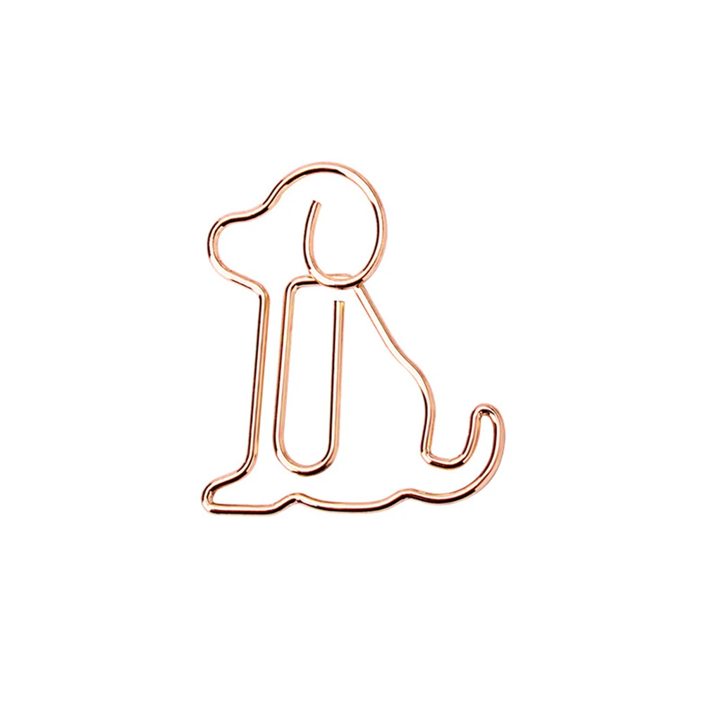 30Pcs Paper Clip Animal Shape Envelope Clips Bookmark Pin Multicolor