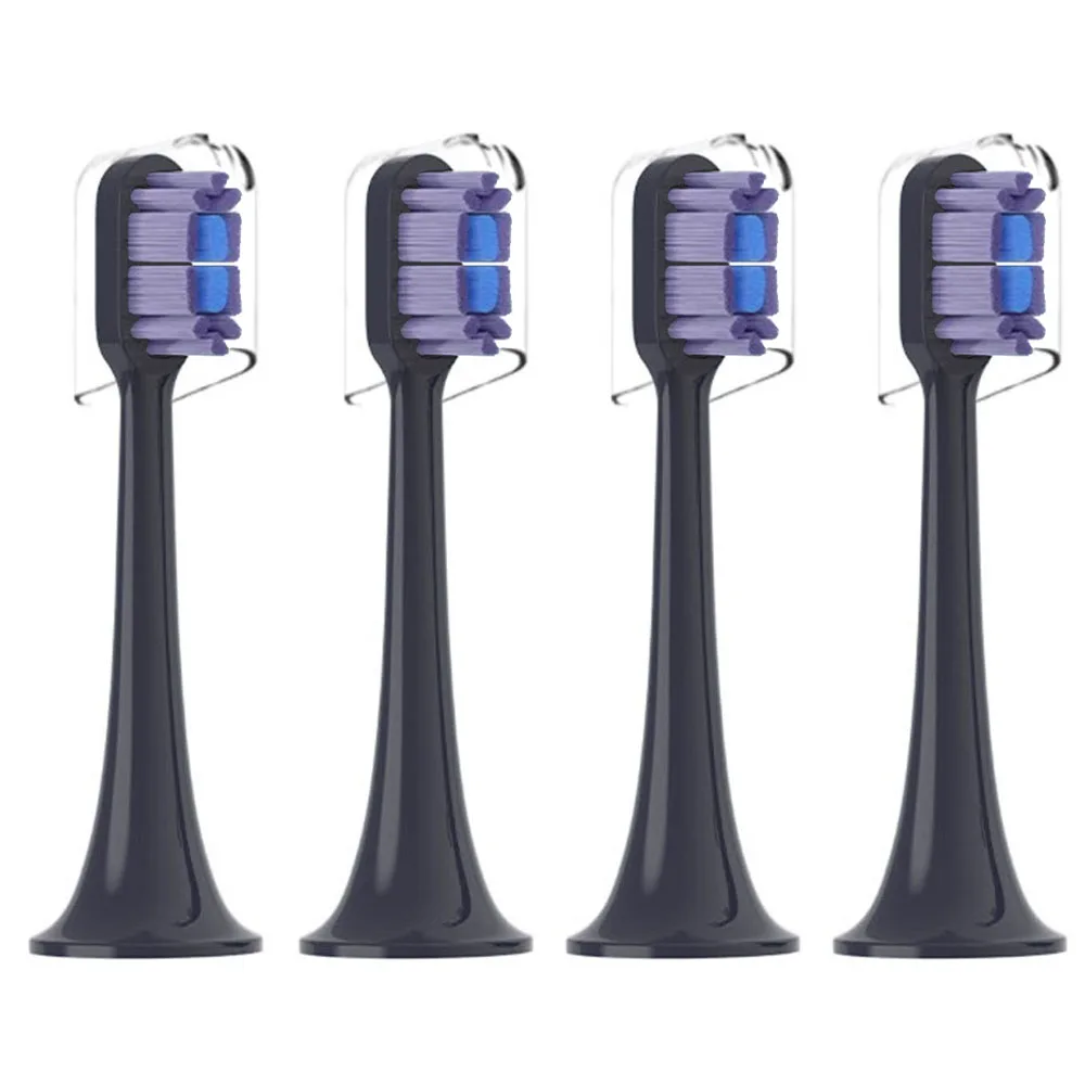 電動歯ブラシヘッドXiaomiMijia t700,ソニック,3D,高密度,交換用,4ユニット
