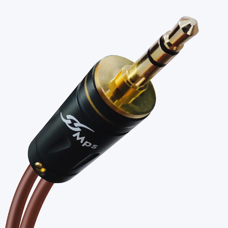 HiFi MPS X-17 Leopard 99.9999% OCC+4K Gold Plated Plug 3.5mm 1 to 2 RCA audio type-c male to 2 RAC male Speaker cable