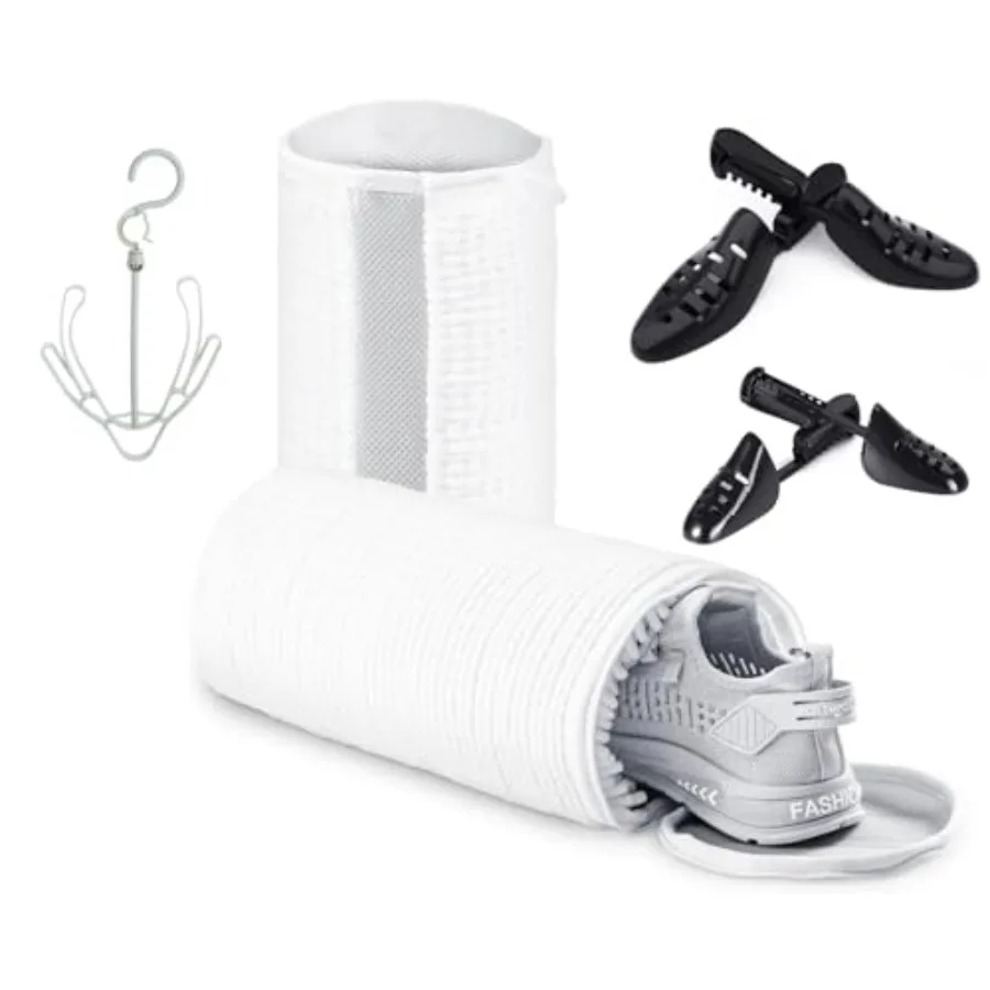 

Shoe Bag for Washing Machine Scrubbers help clean all around 2 Pairs of Adjustable AntiDeforming Shoe Trees Quality Zipper Reus