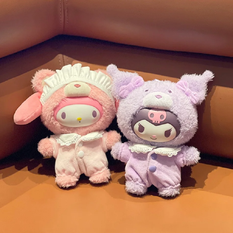 Kawaii الفينيل أفخم سانريو لاتيه الطفل سلسلة أفخم المفاتيح لطيف KT القط Kuromi أفخم دمية لعبة ظهره قلادة هدية مزخرفة