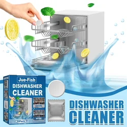 20pcs Dishwasher Cleaner Strong Oil Stain Removal Descaling Detergent Tablets Kitchen Cleaning Tools Dishwasher Cleaning