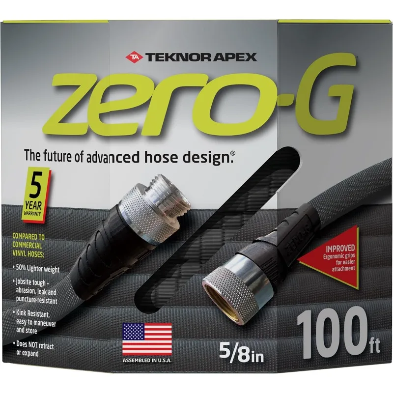 

zero-G 4001-100 Garden Hose, 5/8" x 100', Gray