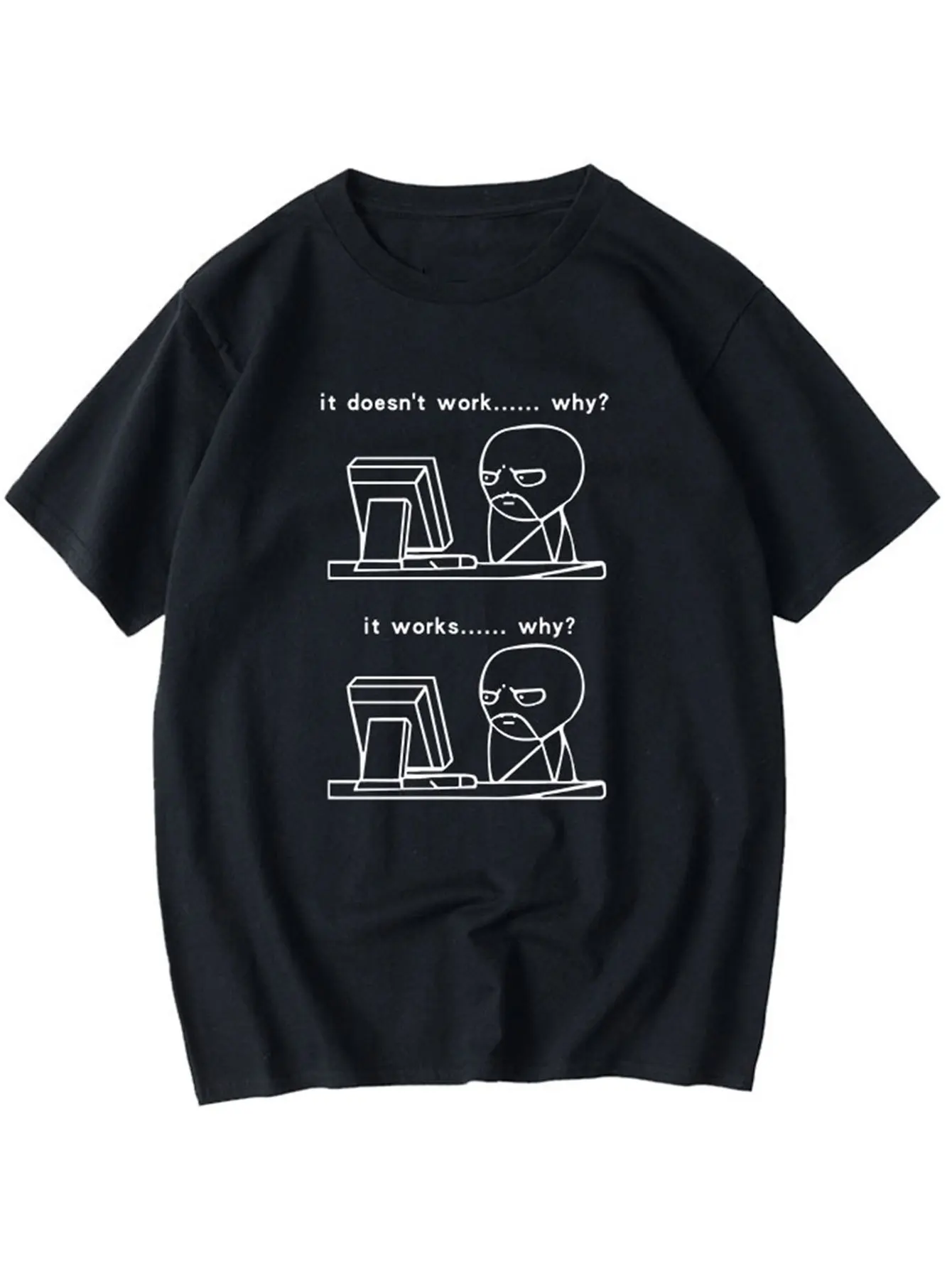 

Programmer Humor Graphic Printing Summer Autumn Winter Luxury Brand Cotton Men and Women T-shirt Short Sleeve Outdoor Sports