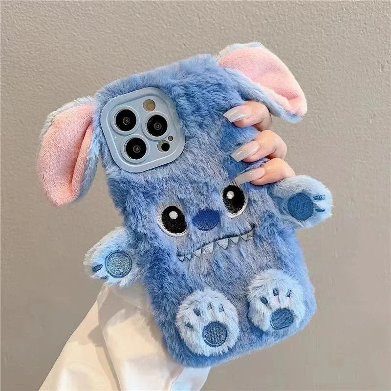 ديزني غرزة أفخم قضية الهاتف ، لينة الغطاء الواقي ، الكرتون لطيف الحال بالنسبة آيفون 15 ، 14 ، 13 ، 12 ، 11 برو ماكس ، خريف ، شتاء #5