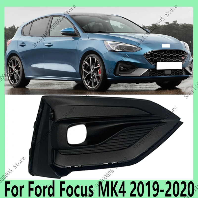 

For Ford Focus MK4 2019-2020 Automobile Accessories Front Bumper Fog Light Frame Grille Protective Cover Decorative Frame