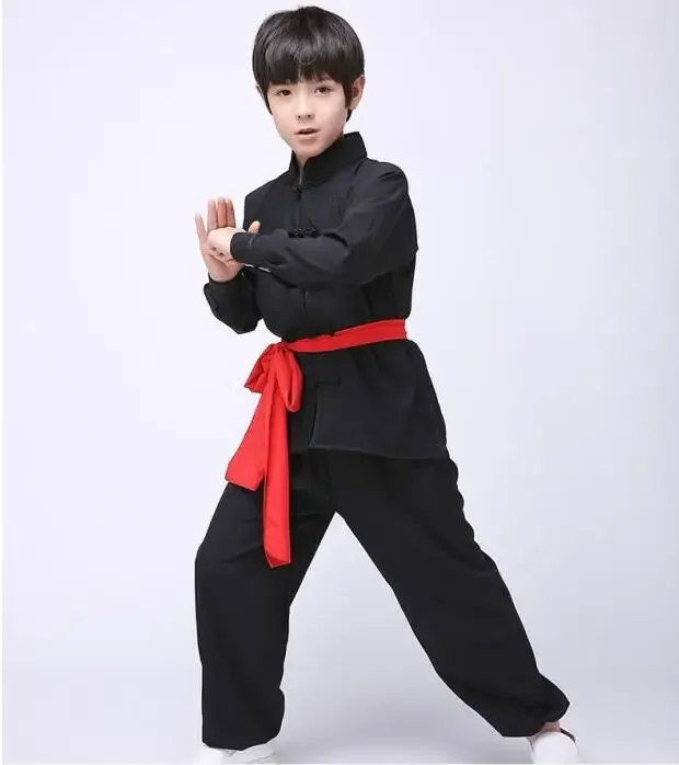 Vêtements de chapelle Tai pour enfants, uniforme de performance de Kungfu imbibé, tenue de Wushu, vêtement pour garçon et fille, arts martiaux pour enfants, Wing Chun imbibé