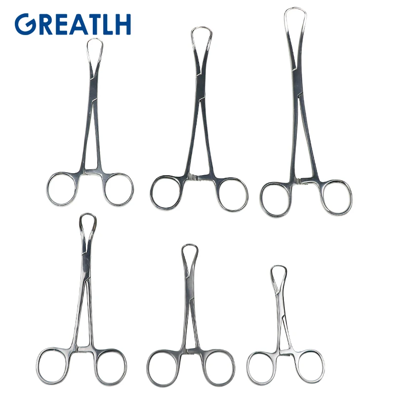 6Types Stainless Steel Towel Clamp Fixed Cloth Towel Plus Surgical Cloth Pliers Pointed Veterinary Surgery Instruments 1pcs