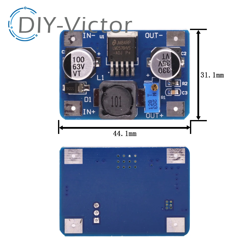 LM2576HV DC-DC Step Down Einstellbare Netzteil Buck Modul LM2576 DC-DC 5V-60V Eingang 1,25V-26V Ausgang