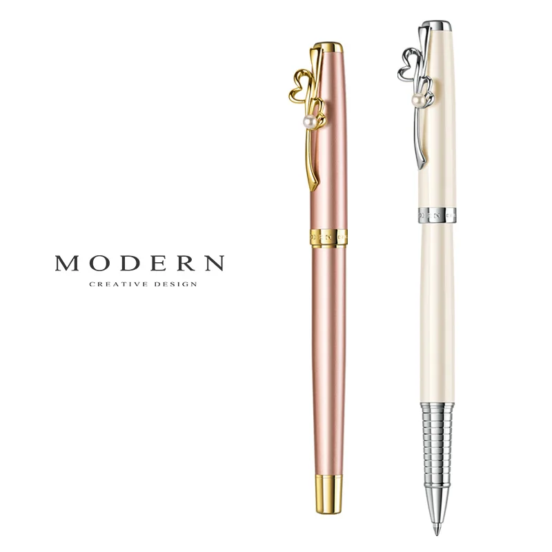 

MODERN Heart-shaped M355 Orb Signature Pen Metal Pen Holder Neutral Water Pen Adult Office Holiday Gifts Student Stationery
