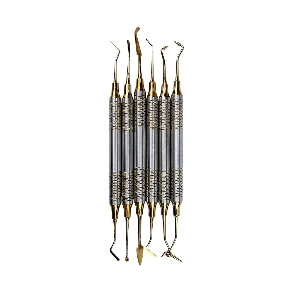 6 stks/set Tandheelkundige Composiet Hars Vullen Spatel Tandheelkundige Hars Filler Kit Tandarts Reparatie Instrumenten Tandheelkunde Restauratie Gereedschap