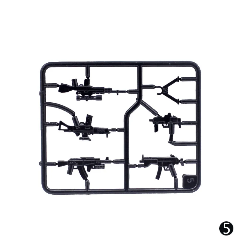 Military Weapons Pack Accessories Army MOC Mini Action Figures SWAT Special Forces Soldier Guns Building Blocks Bricks Set Toys