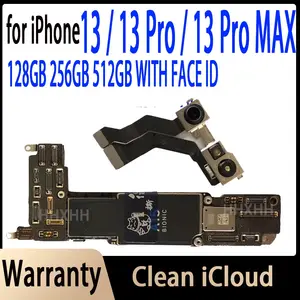 Bilashmart iPhone 13 Motherboard Motherboard With Face ID iCloud Unlocked Logic Board Chips Support iPhone 13