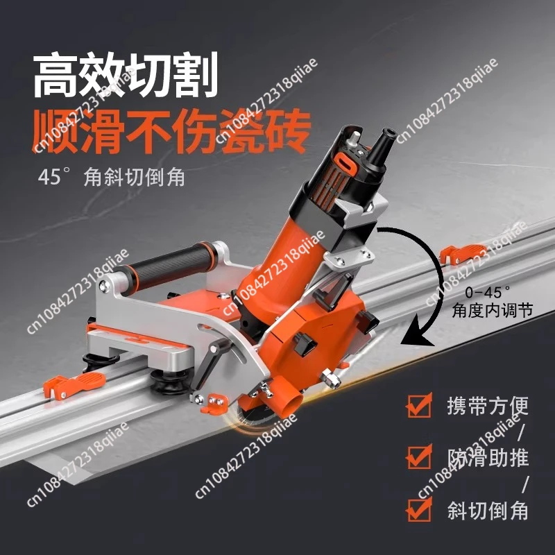 Electric 45 Degree Cutting Machine High Accurate Large Format Water Jet Ceramic Tool Portable Chamfer Miter Tile Cutter