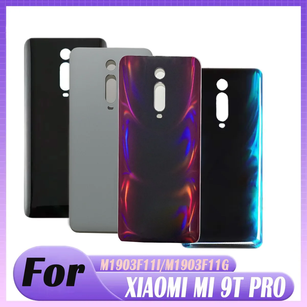 Glass Cover for Xiaomi Mi9T Battery Back Cover Replacement Rear Panel Case for Mi9T Pro