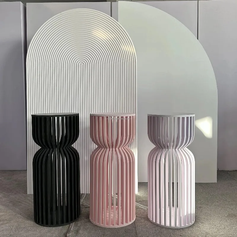 Wedding Decorations Plinths Round Cylinder Floral Plinth Display Stands Cake Pedestal for Marriage Party Events