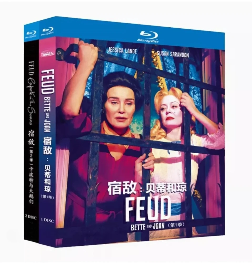 Feud: Bette and Joan Season 1-2 BD Movie TV Film 3-Disc All Region New Box Set+A