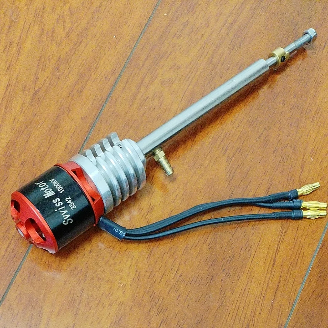 DIY RC Boat Model 3542 Brushless Motor Drive Shaft Propeller Engine Kit Toy Boat Long Axis Underwater Power Set Spare Parts