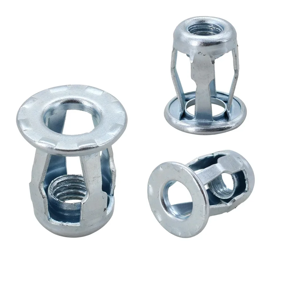 M4 M5 M6 M8 Petal Shape Metal Rivet Nut Screw Bolt Set Expansion Jack Nuts Rivetnut Hexagon Screws Panel License Fix Clamp Lock