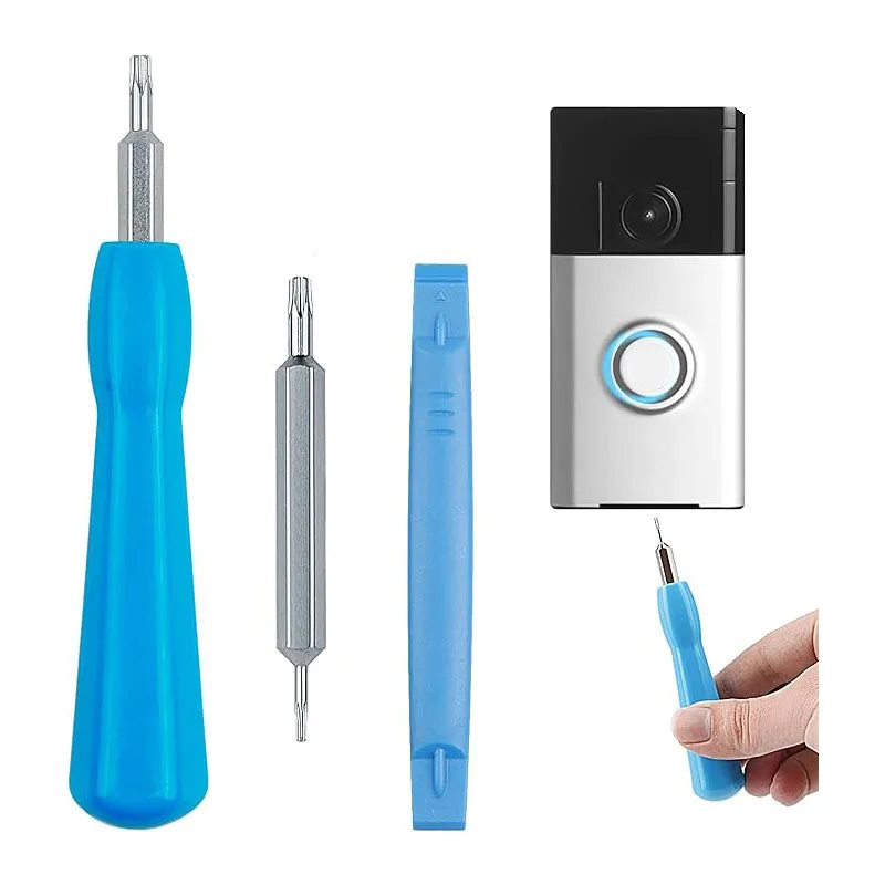 3 Stück/Set Ring-Türklingel-Schrauben mit Demontageschraubendreher für Smart-Türklingel-Hardware, Sicherheitsschrauben für zu Hause