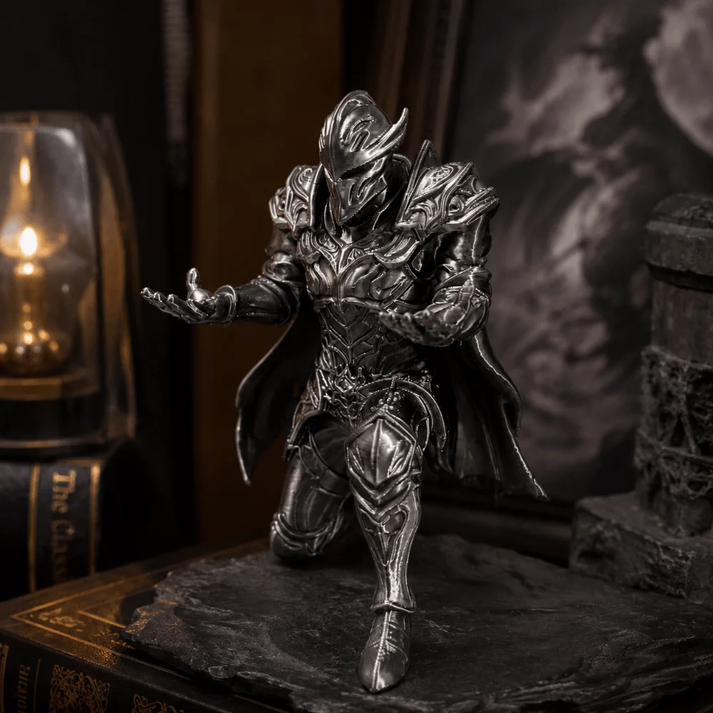3D Printed Knight Pen Holder Multi-functional Decoration Desktop Ornaments Creative Knight Statue Office Desktop