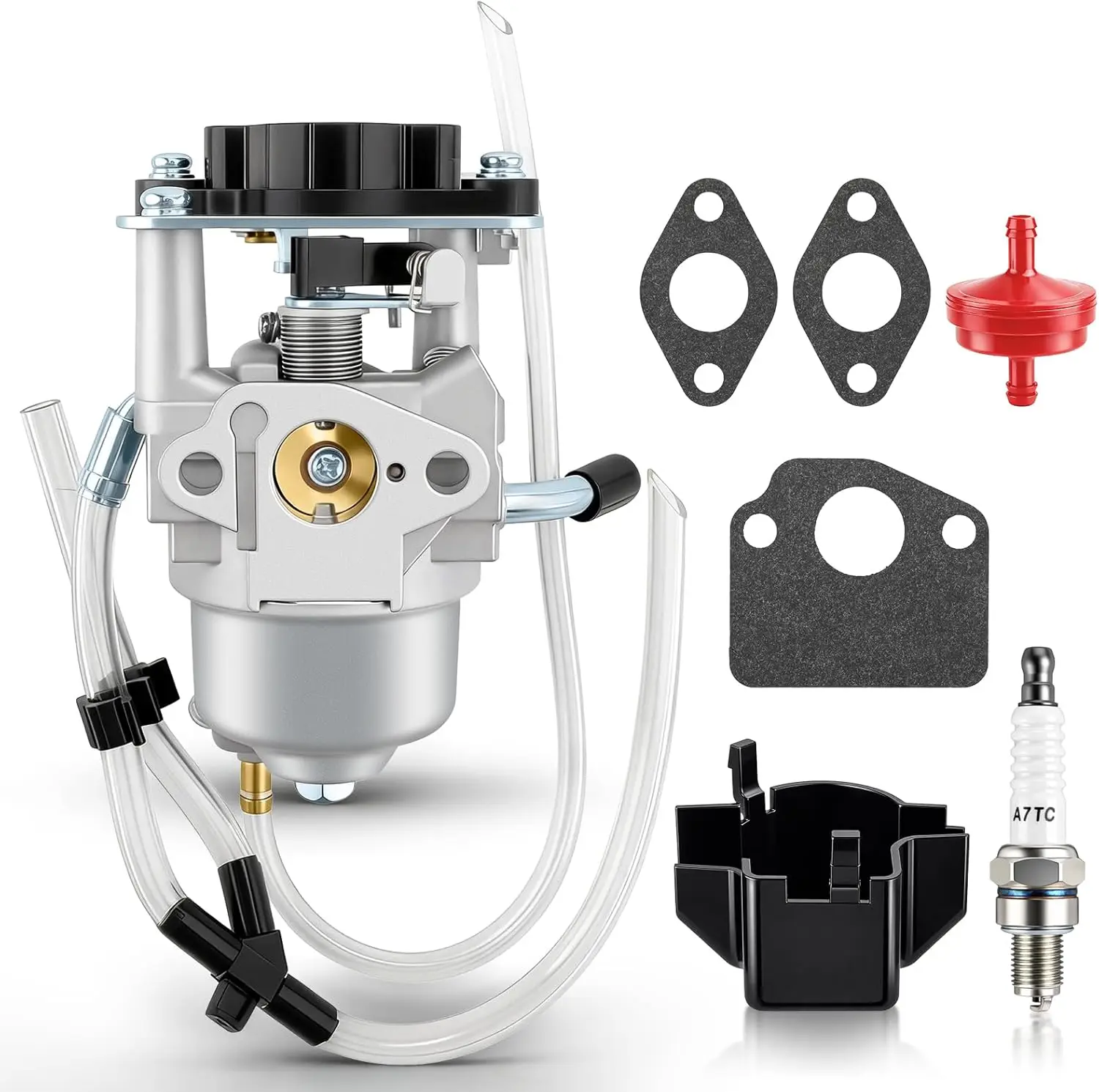 62523 Carburetor Compatible with for Harbor Freight Predator 2000 Watts Inverter Generator, Containing Fuel Filter, Spark Plug