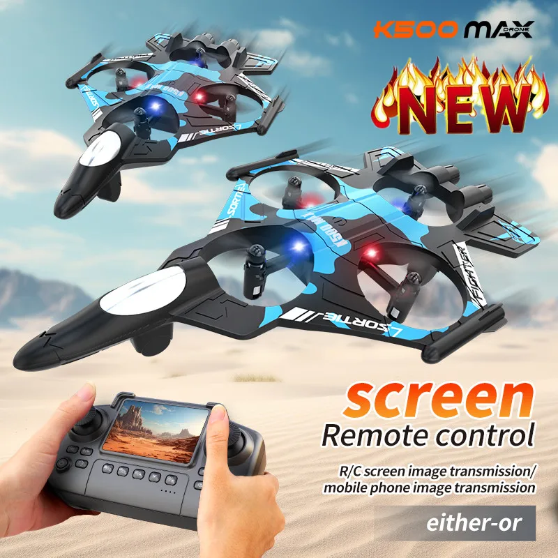 

Новый радиоуправляемый дрон-истребитель 2026 года с HD-камерой 360° для профессионалов ° Радиоуправляемый дрон K500MAX с Wi-Fi FPV и пультом управления с экраном