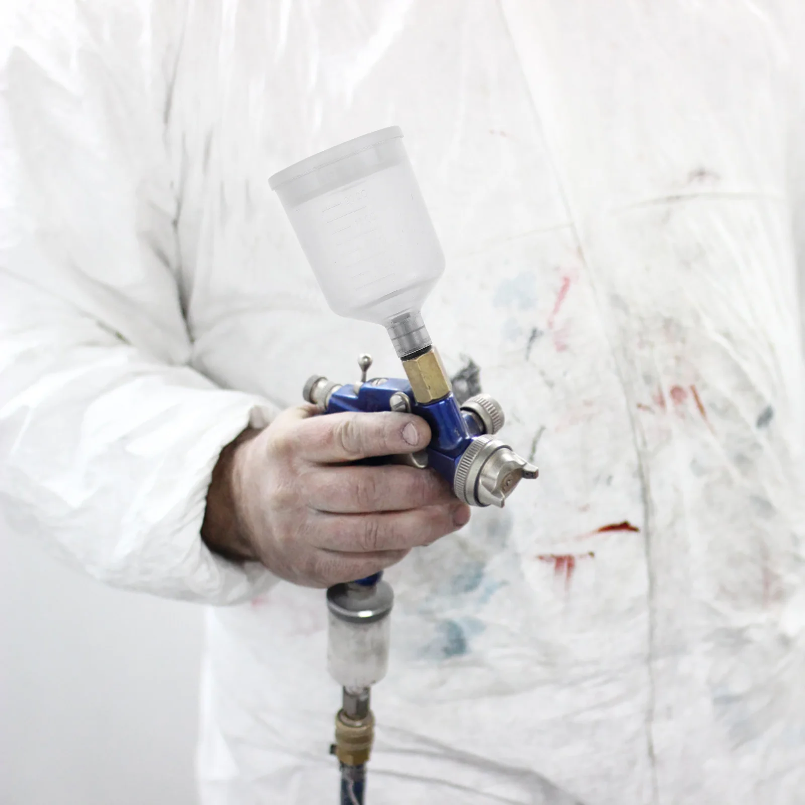 مجموعة أكواب طلاء البخاخة القابلة للفك مكونة من قطعتين قابلة لإعادة الملء وخفيفة الوزن ومحمولة لطلاء كعكة الأظافر وزجاجات مكياج شفافة #1