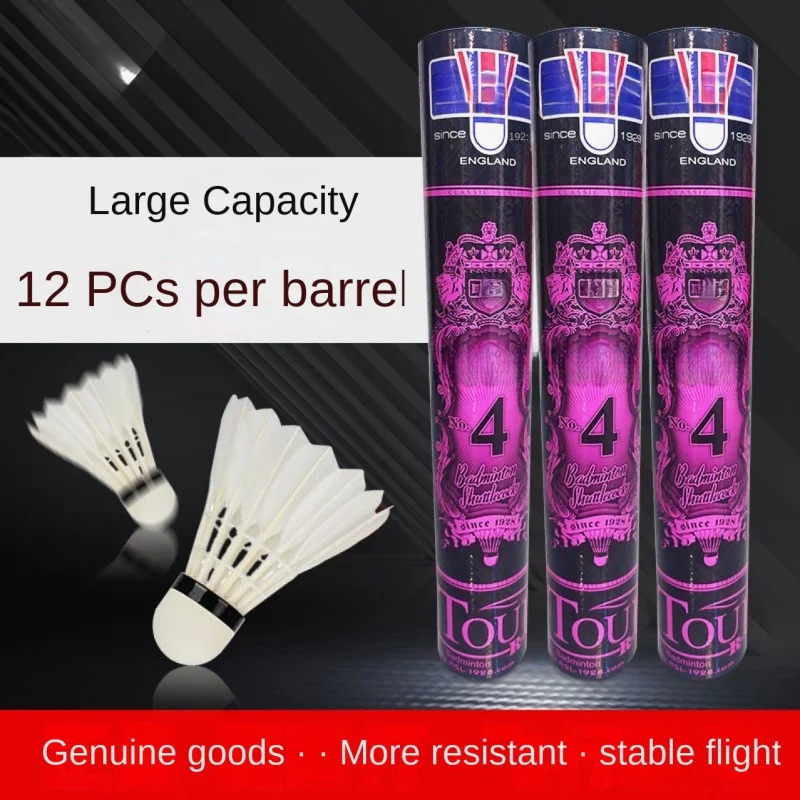 Balle de badminton pour l'entraînement professionnel, Stable, King Genuine Goods, 12 Only 7 No.5 No.6 No. Durable