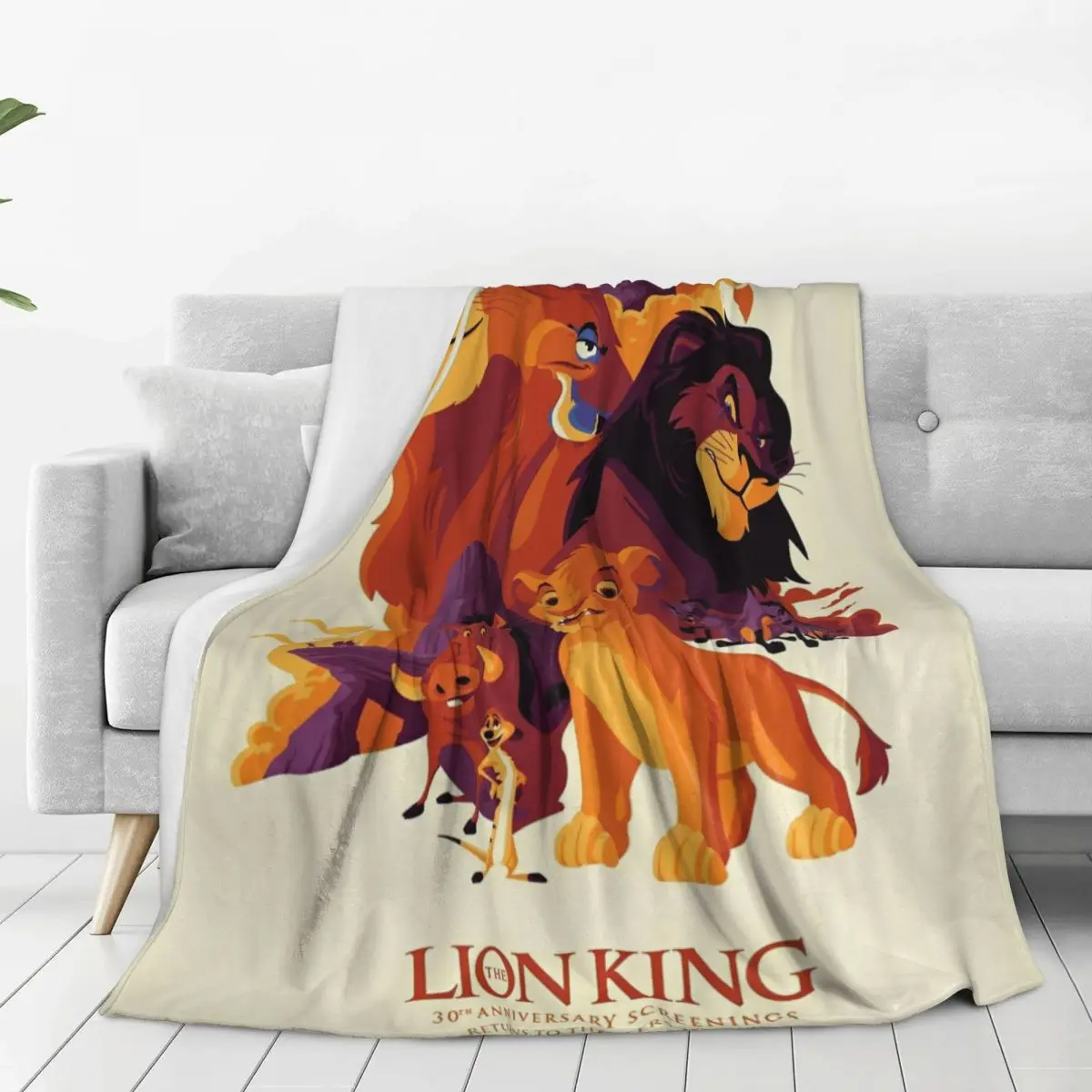 Super Soft Blanket Travel Simba The Lion King Throw Blanket American Animated Film Flannel Bedspread For Home Decor Bed Cover