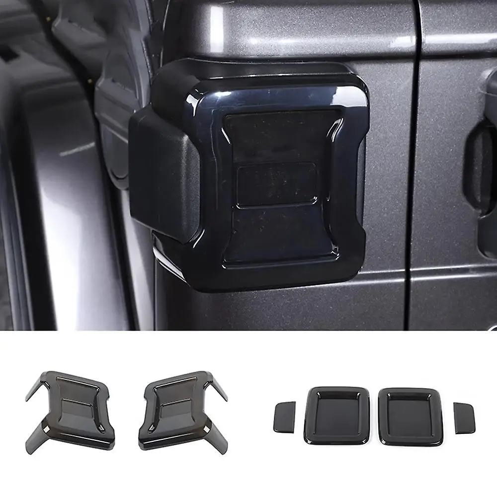 4pcs Smoked Black Rear Tail Light Hoods For Jeep Wrangler Jl 18-22