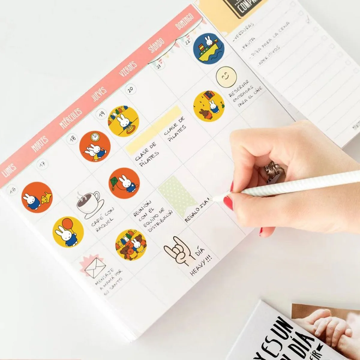 500Pcs Kawaii Miffy Sticker Seal Sticker Cartoon Rabbit Roll Sticker Cartoon Ins-style Planner Decoration Gift view 5