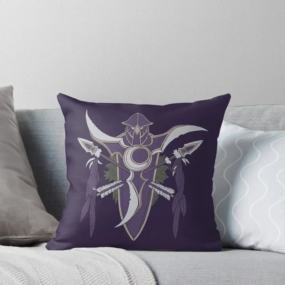 

Kaldorei Crest Throw Pillow Pillow Case Christmas Elastic Cover For Sofa pillow cover christmas