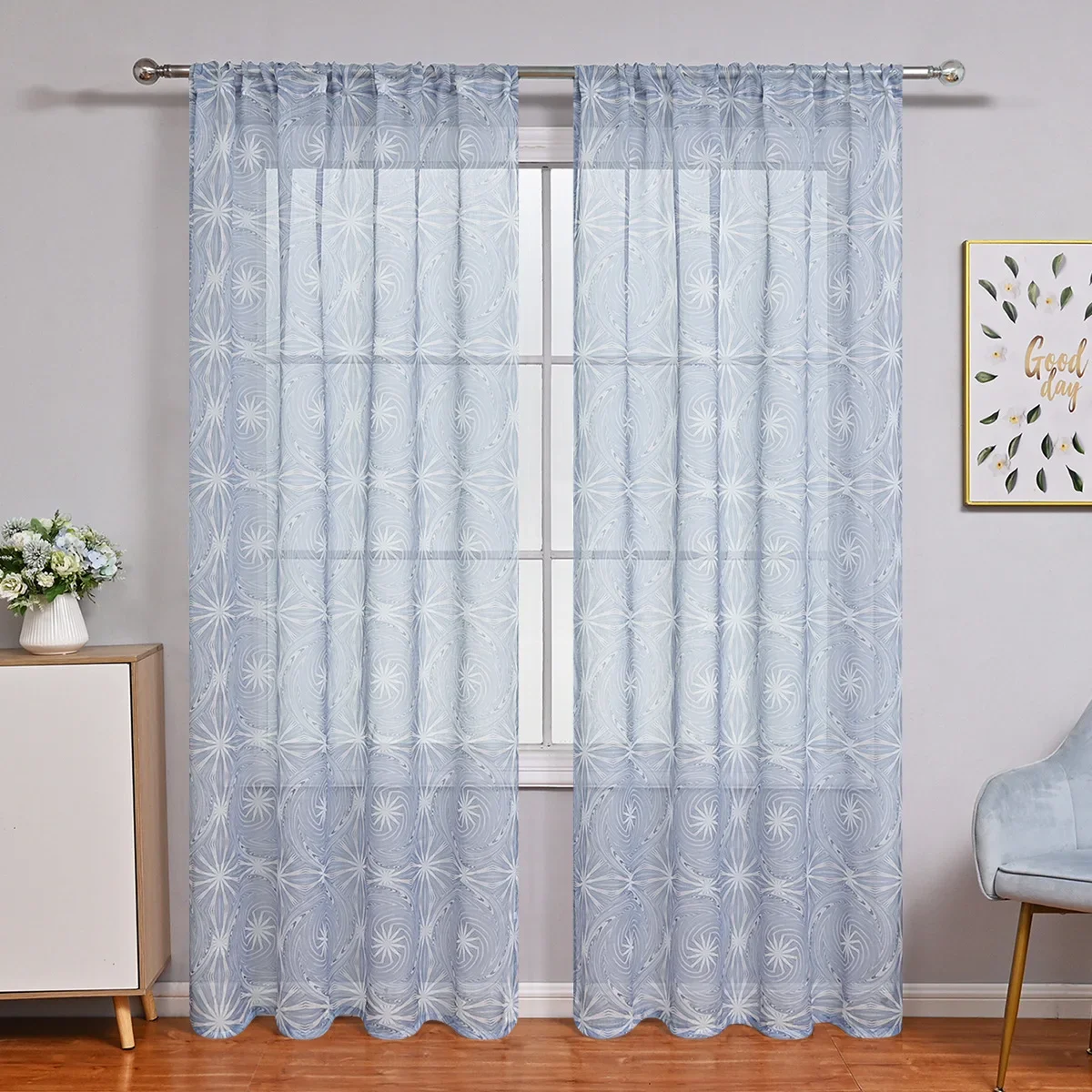 

N1036Translucent curtain Saipen swirl window screen bedroom living room bay window decoration curtain cloth