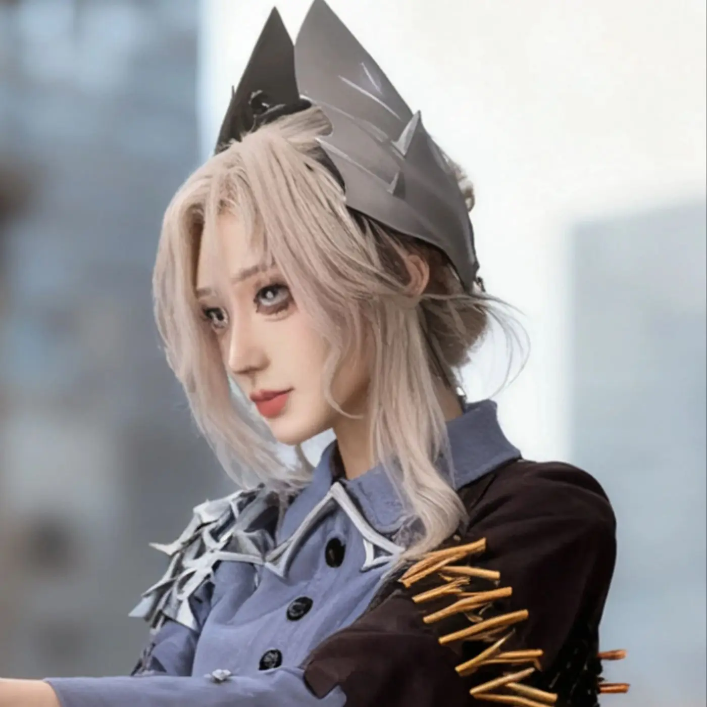 GAME Reverse 1999 Marianne cosplay Wig 80CM Meat pink Long Hair Synthetic Wig+Wig cap Party Halloween Wig