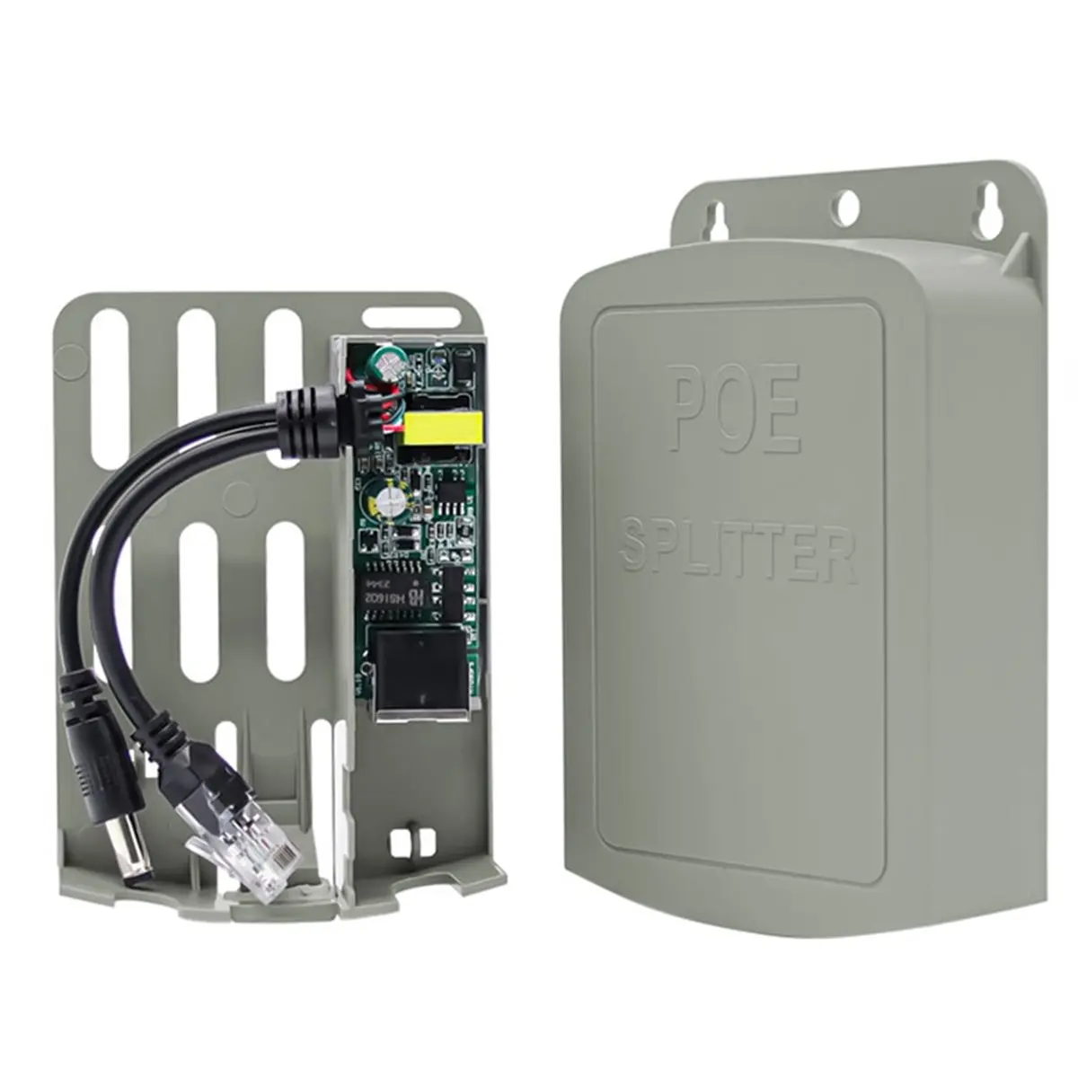 [T28C] Waterproof POE Splitter IP67 48V to 12V 1.2A IEEE 802.3af/At Adapter for Outdoor IP Camera CCTV Security System
