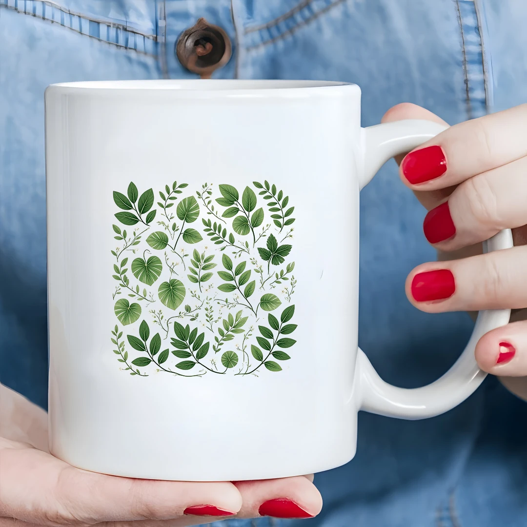 

11oz Cup + Nature Plant Illustration + Kids Multi-functional Cup - Christmas Gift Top Choice for Family & Office