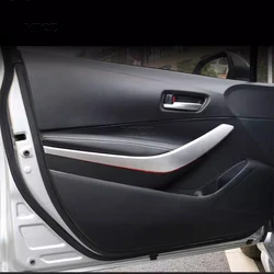 For Toyota Corolla Sedan Hybrid 2019-2023 2024 Car Inner Front Door Armrest Trims Decoration Accessories