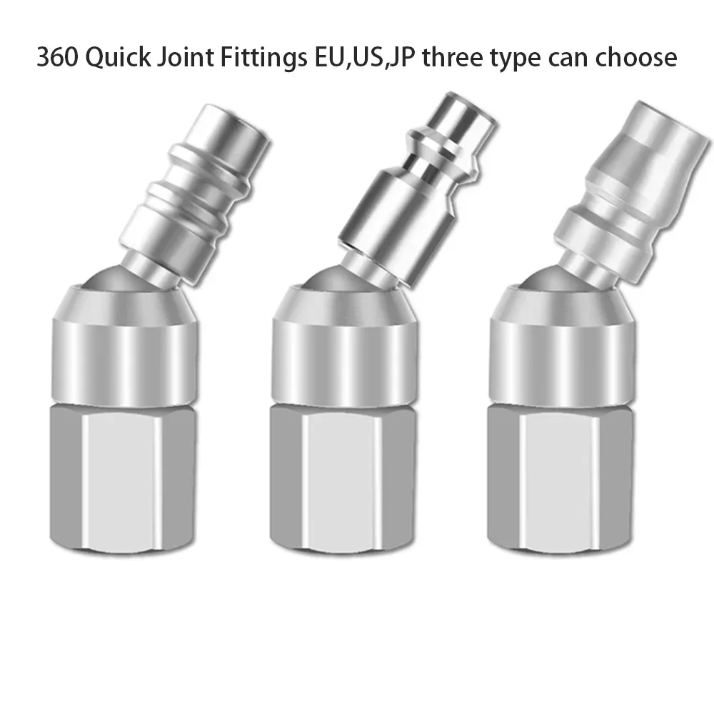 Universal Spray Gun Connector, 360 Quick Connections, European Style, Quick Coupling, Male Air Hose, Quick Coupler, Air Fitti