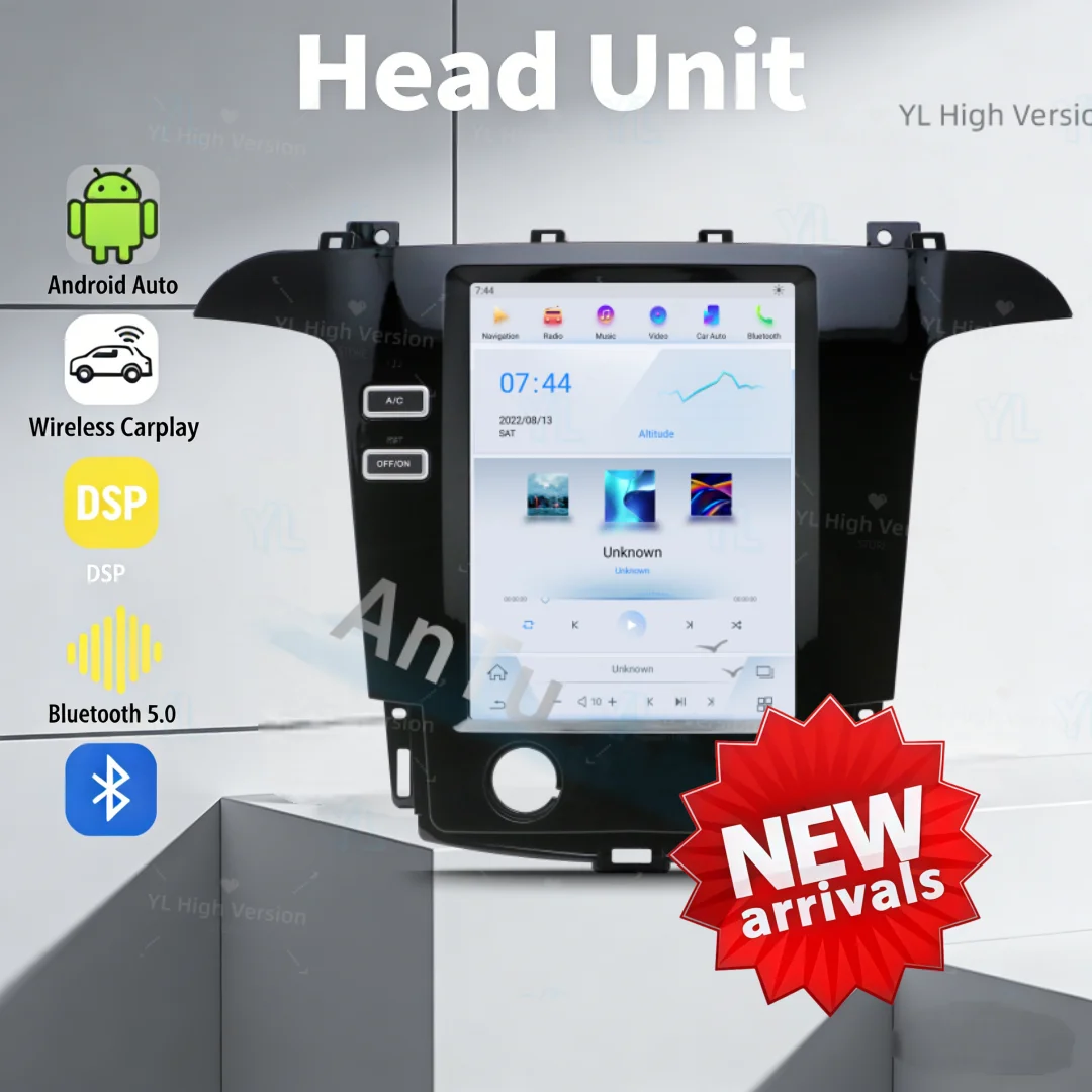 Radio Car Stereo Receiver For Ford S-Max Galaxy 2007~2015 Android 13 With Carplay Multimedia Screen GPS Navigation IPS Head Unit