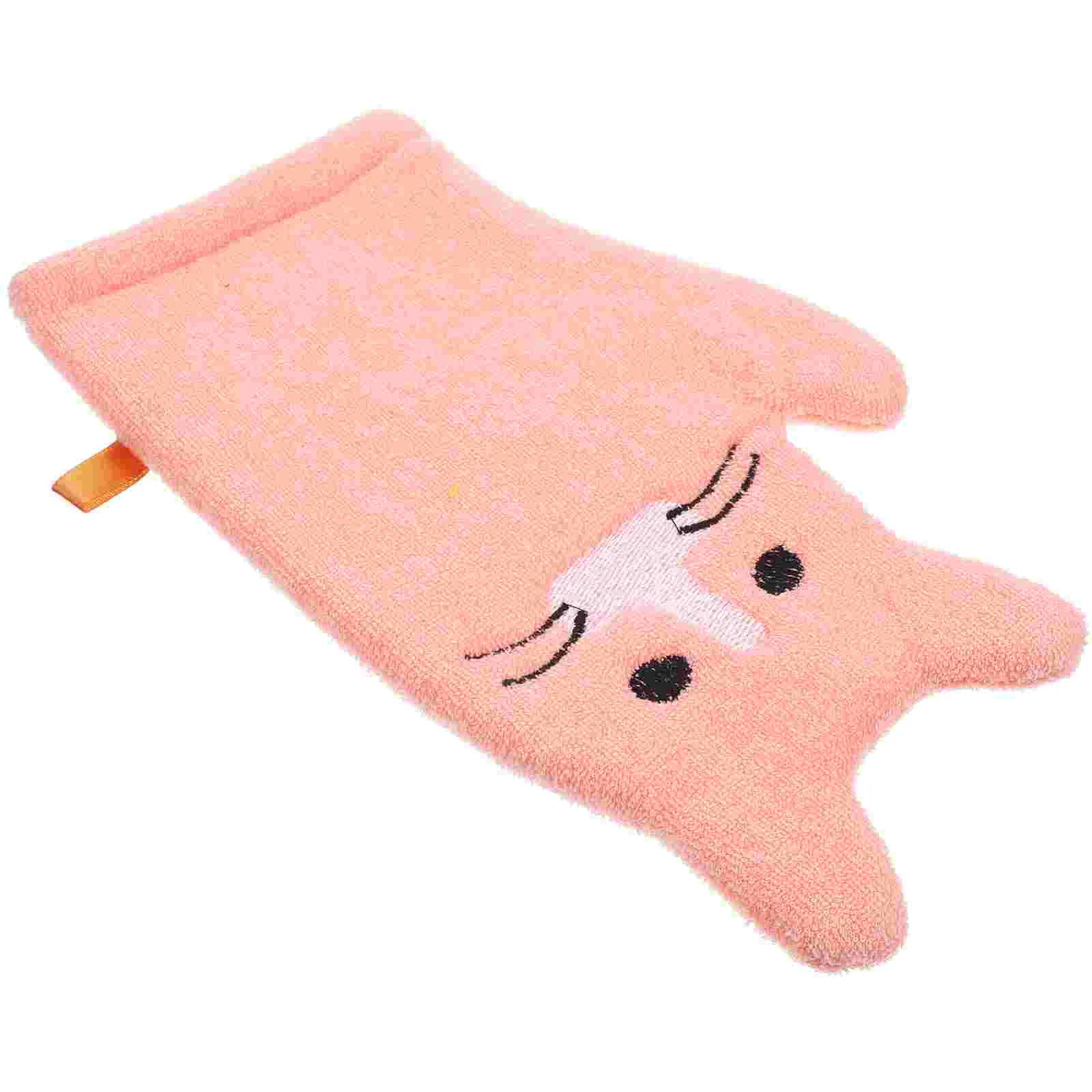 

Children's Bath Gloves Kids Mitt Bathing Baby Towel Body Scrub Lovely Shower Supply Microfiber Towels for