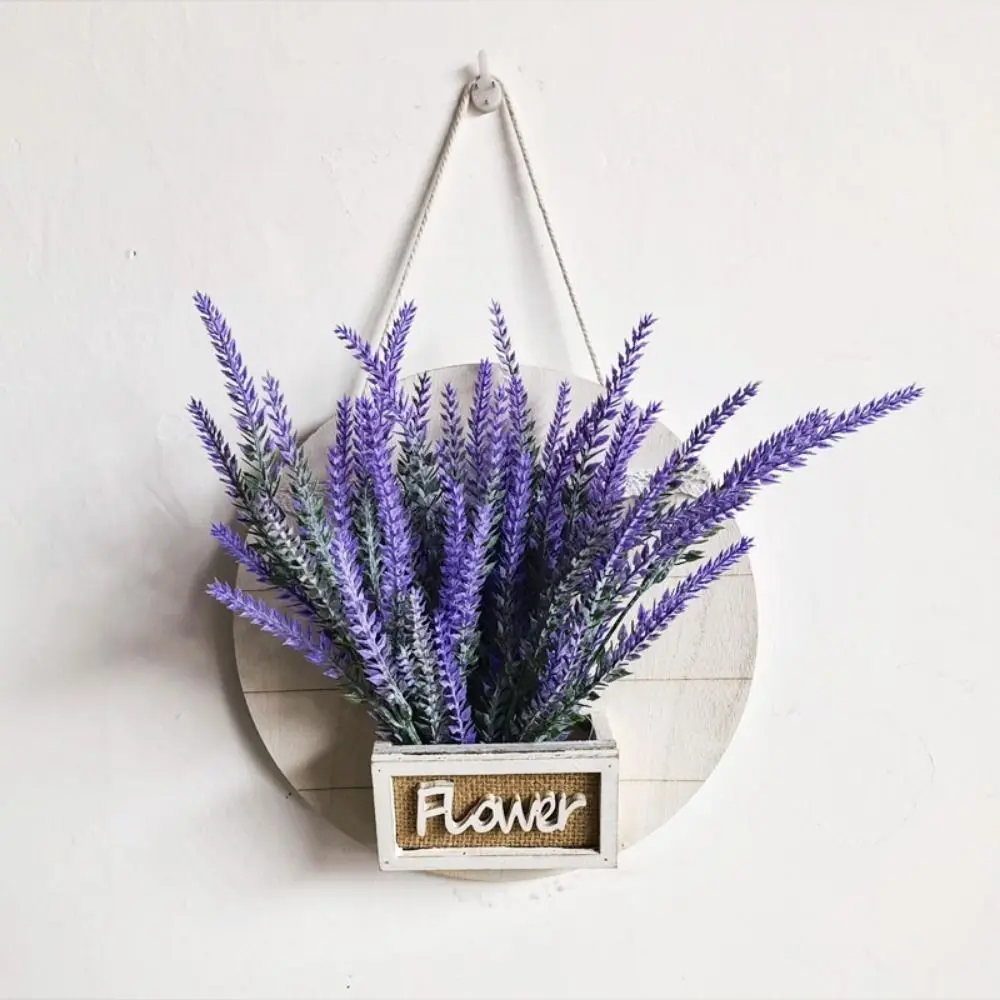 

Модная деревянная настенная декоративная корзина для цветов, круглая настенная подвесная кашпо, декоративная корзина для сухоцветов для гостиной