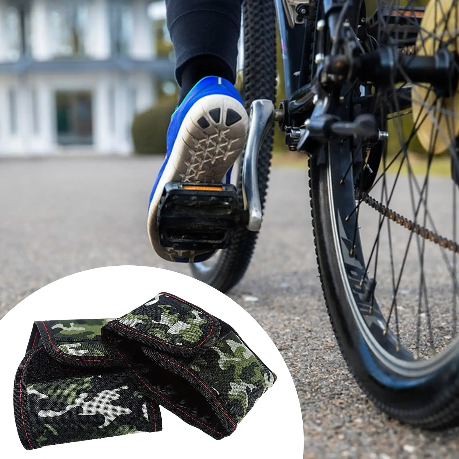 2 Buah Penutup Pedal Sepeda Mudah Dipasang Melawan Kerusakan Goresan untuk Transportasi Sarung Bantal Pelindung Lengan Pedal Sepeda