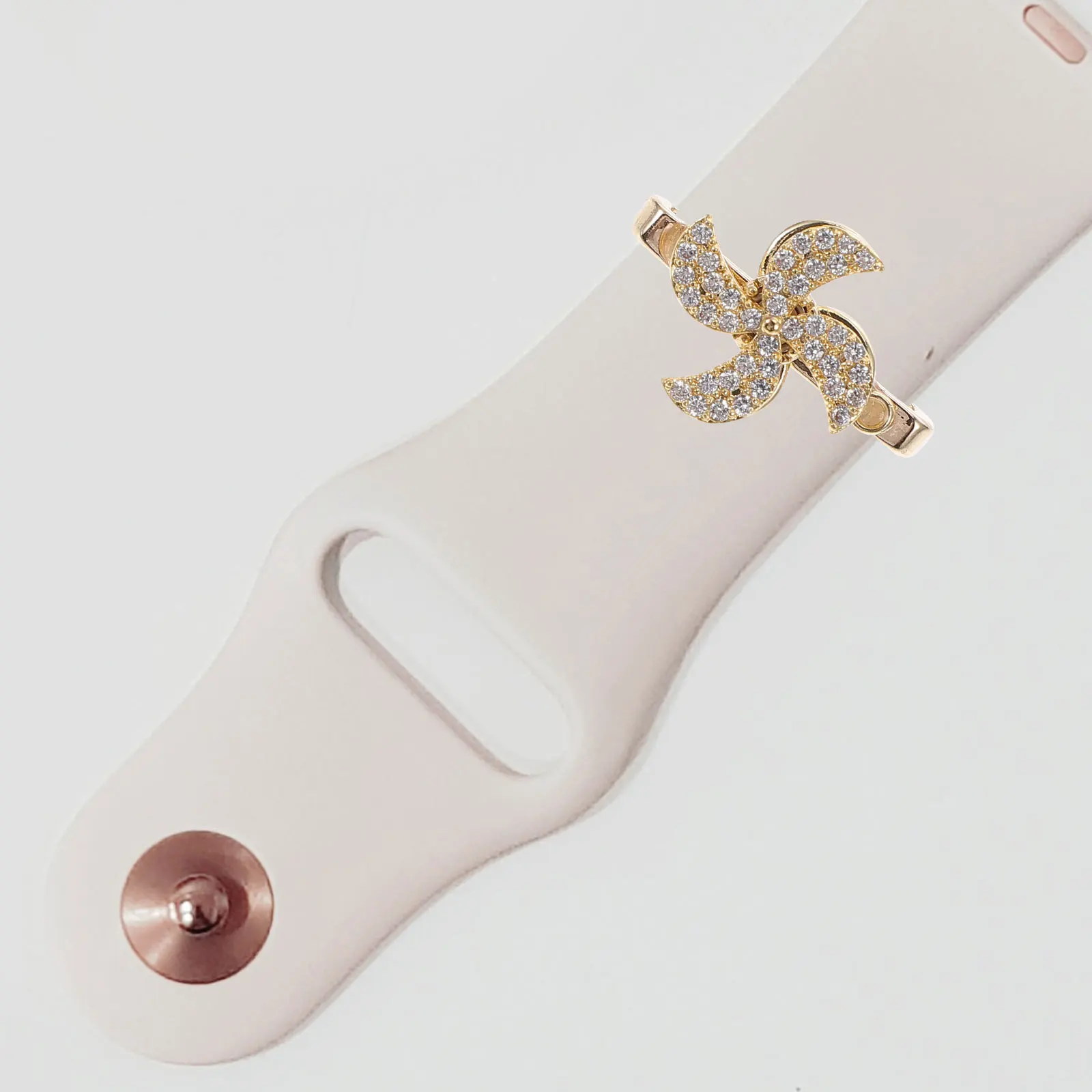 

Windmill Design Watchband Decorative Charm Set 12 Pieces Metal Ornament for Customizable Strap Decoration Watch Band Charms