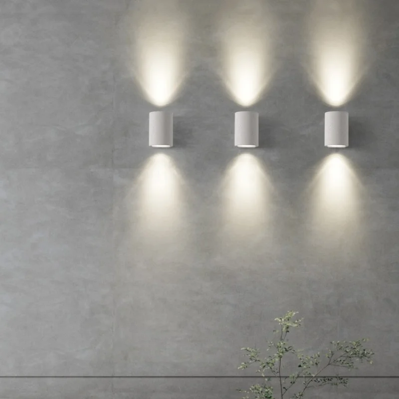 Modern creative minimalist micro cement wall lamp staircase background wall corridor wall lamp