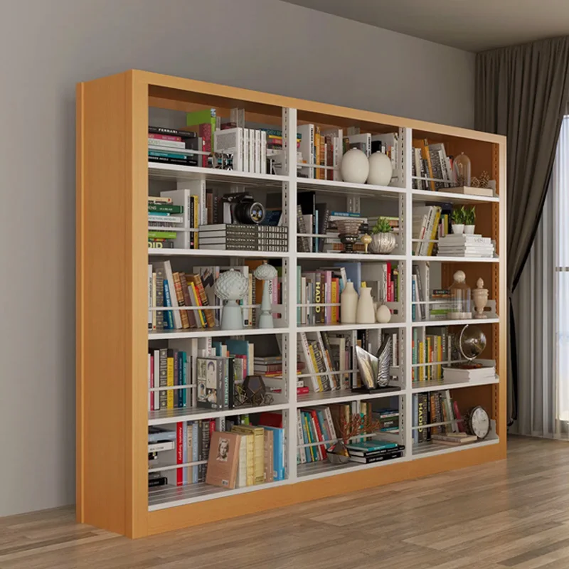 

Storage Modern Design Bookshelf Black White Iron Big Tall Open Living Room Office School Library Metal Cube Bookcase