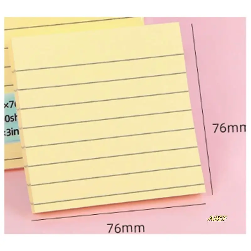 منصات متعددة الألوان المسيل للدموع ملاحظة ورقة ملاحظات لاصقة ألوان مختلفة، ورق ملاحظات مبطن